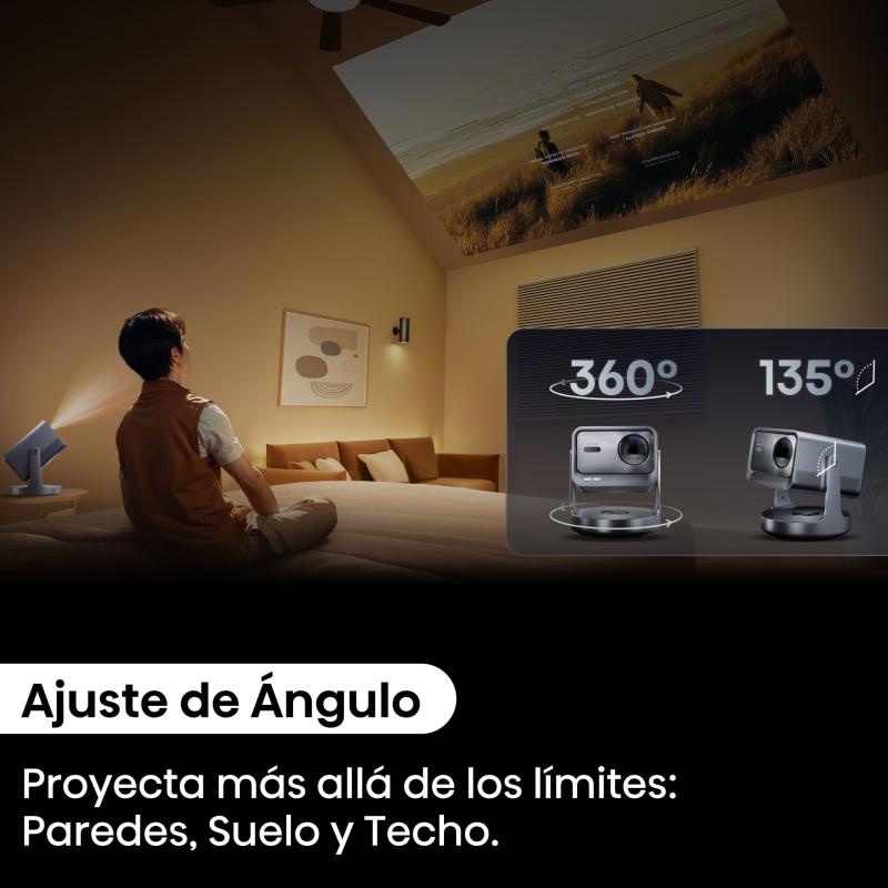 MINI PROYECTOR LÁSER TRICHROMA 4K VIDAA CON SUBWOOFER INTEGRADO C2ULTRA
